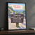 Great Smoky Mountains Newfound Gap full-bleed print styled in Black frame / charcoal wall; frame and props not included