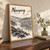 Nanping city view full-bleed print styled in Original angled oak-console; frame and props not included