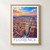 Florence city view bordered print styled in Front oak frame - corrected opening; frame and props not included