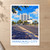Manukau City city view bordered print styled in Unframed sheet - corrected A-series; frame and props not included