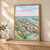 Vladimir city view full-bleed print styled in Light oak-console; frame and props not included