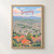 Sanandaj city view full-bleed print styled in Front oak frame - corrected opening; frame and props not included