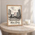 Kwai Chung city view full-bleed print styled in Oak frame / bedside table; frame and props not included