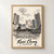 Kwai Chung city view full-bleed print styled in Front oak frame - corrected opening; frame and props not included
