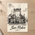San Pedro city view full-bleed print styled in Unframed sheet - corrected A-series; frame and props not included