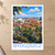 Bydgoszcz city view bordered print styled in Unframed sheet - corrected A-series; frame and props not included