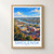 Smolensk city view bordered print styled in Front oak frame - corrected opening; frame and props not included