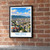 Neihu city view bordered print styled in Black frame / exposed brick; frame and props not included