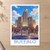 Buffalo city view bordered print styled in Unframed sheet - corrected A-series; frame and props not included