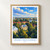 Velikiy Novgorod city view bordered print styled in Front oak frame - corrected opening; frame and props not included