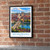 Würzburg city view bordered print styled in Black frame / exposed brick; frame and props not included