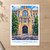 Charlottenburg city view bordered print styled in Unframed sheet - corrected A-series; frame and props not included