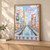 Dotonbori canal from Ebisu Bridge full-bleed print styled in Light oak-console; frame and props not included