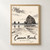 Cannon Beach Haystack Rock full-bleed print styled in Front oak frame - corrected opening; frame and props not included
