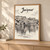 Amer Fort from Maota Lake full-bleed print styled in Light oak-console; frame and props not included