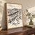 Mam Tor ridge from the Great Ridge full-bleed print styled in Original angled oak-console; frame and props not included