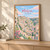 Matera Sassi from the Belvedere full-bleed print styled in Light oak-console; frame and props not included