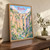 Ronda Puente Nuevo from the gorge full-bleed print styled in Original angled oak-console; frame and props not included
