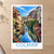 Colmar Petite Venise canal bordered print styled in Unframed sheet - corrected A-series; frame and props not included