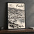 Funchal harbour from the hillside full-bleed print styled in Black frame / charcoal wall; frame and props not included