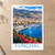 Funchal harbour from the hillside bordered print styled in Unframed sheet - corrected A-series; frame and props not included