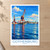 Gothenburg city view bordered print styled in Unframed sheet - corrected A-series; frame and props not included