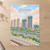 Changzhou city view full-bleed print styled in Unframed sheet - corrected A-series; frame and props not included