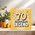 70th Birthday Card – 70 Years of Being a Legend – Funny Square Greeting Card 145mm x 145mm with Kraft Envelope – For Him or Her, Husband, Wife, Dad, Mum, Friend