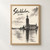 Stockholm city view full-bleed print styled in Front oak frame - corrected opening; frame and props not included