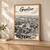 Gwalior city view full-bleed print styled in Light oak-console; frame and props not included