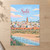 Salé city view full-bleed print styled in Unframed sheet - corrected A-series; frame and props not included