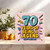 70th Birthday Card – 70 Years of Being a Legend, Funny Bold Design, Square 145mm x 145mm, Blank Inside, Includes Kraft Envelope – For Him or Her, Milestone Seventieth Happy Birthday