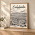 Cochabamba city view full-bleed print styled in Light oak-console; frame and props not included