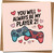 You Will Always Be My Player 2 Greeting Card, Gamer Couples Card with Controllers & Hearts, 145mm x 145mm, Funny Anniversary Valentine Birthday Love Card, Kraft Envelope Included