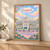 Taoyuan city view full-bleed print styled in Light oak-console; frame and props not included