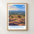 Dindigul city view bordered print styled in Front oak frame - corrected opening; frame and props not included