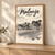 Malanje city view full-bleed print styled in Light oak-console; frame and props not included