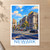 Newark city view bordered print styled in Unframed sheet - corrected A-series; frame and props not included