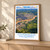 Governador Valadares city view bordered print styled in Light oak-console; frame and props not included