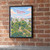 Tawau city view full-bleed print styled in Black frame / exposed brick; frame and props not included