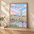 Bradford city view full-bleed print styled in Light oak-console; frame and props not included