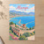 Alanya city view full-bleed print styled in Unframed sheet - corrected A-series; frame and props not included