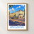 Angarsk city view bordered print styled in Front oak frame - corrected opening; frame and props not included