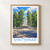 Syktyvkar city view bordered print styled in Front oak frame - corrected opening; frame and props not included