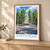 Syktyvkar city view bordered print styled in Light oak-console; frame and props not included