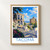Tacoma city view bordered print styled in Front oak frame - corrected opening; frame and props not included