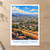 Thousand Oaks city view bordered print styled in Unframed sheet - corrected A-series; frame and props not included