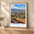 Thousand Oaks city view bordered print styled in Light oak-console; frame and props not included