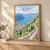 Kotor bay from the fortress path full-bleed print styled in Light oak-console; frame and props not included