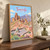 Teide from Roques de Garcia full-bleed print styled in Original angled oak-console; frame and props not included
